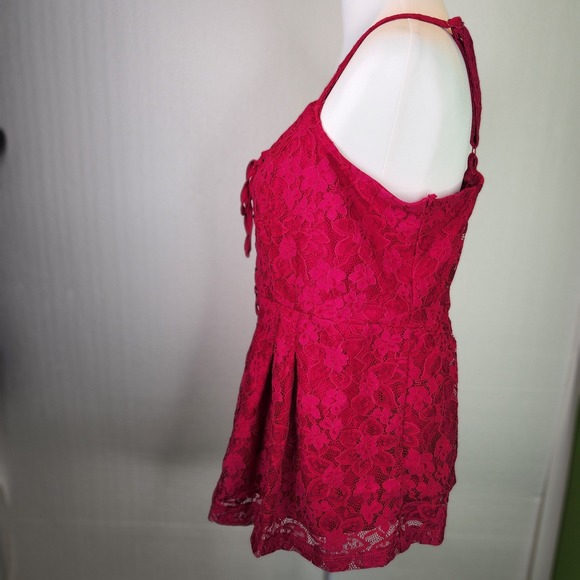 Torrid Red Lace Corset Top Size 1 Coquette Femme Valentine Glam Sexy - Picture 5 of 7